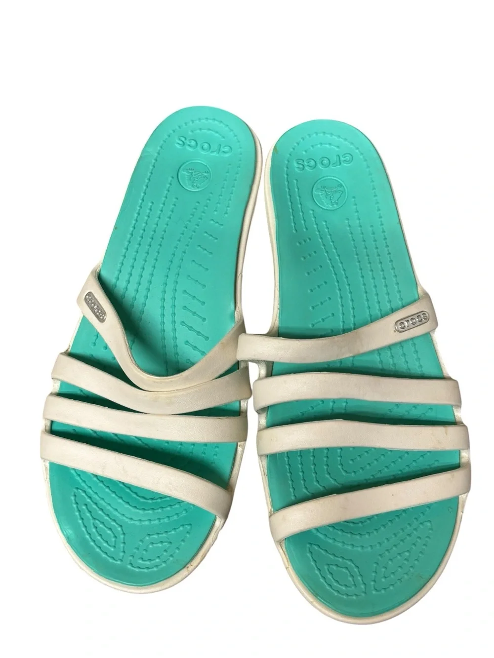 Crocs Shoes Women’s 8‎ Rhonda Wedge platform sandals summer white